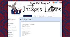 Desktop Screenshot of jackassletters.com